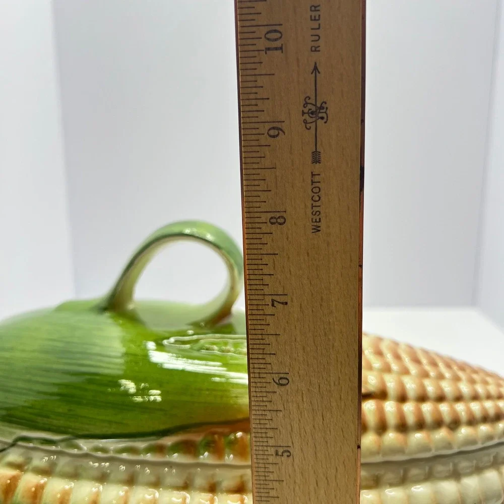 Vintage Corn Ceramic Tureen 14